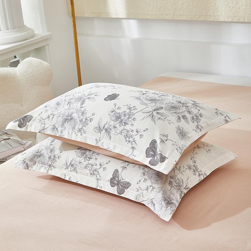 100% Cotton Twill Pillowcase Set - 2 Pieces, 48x74cm, Suitable for Single Student Dormitory.