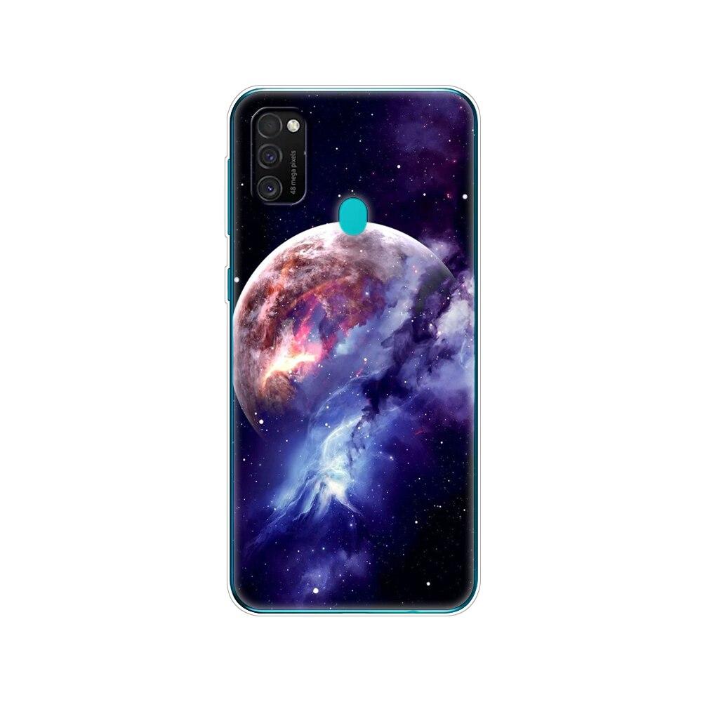 Чехол для Samsung M21, 6,4 дюйма, силиконовый мягкий чехол из ТПУ для Samsung Galaxy M21 M 21 SM-M215FZGUSER m215, задняя сумка для телефона, защитный чехол