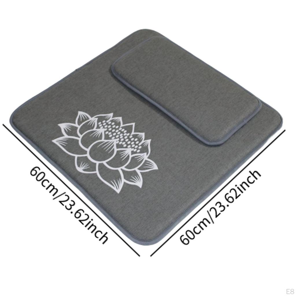 Meditation Cushion Seat Chatting Mat with Floor Pillow Set for Board Games
