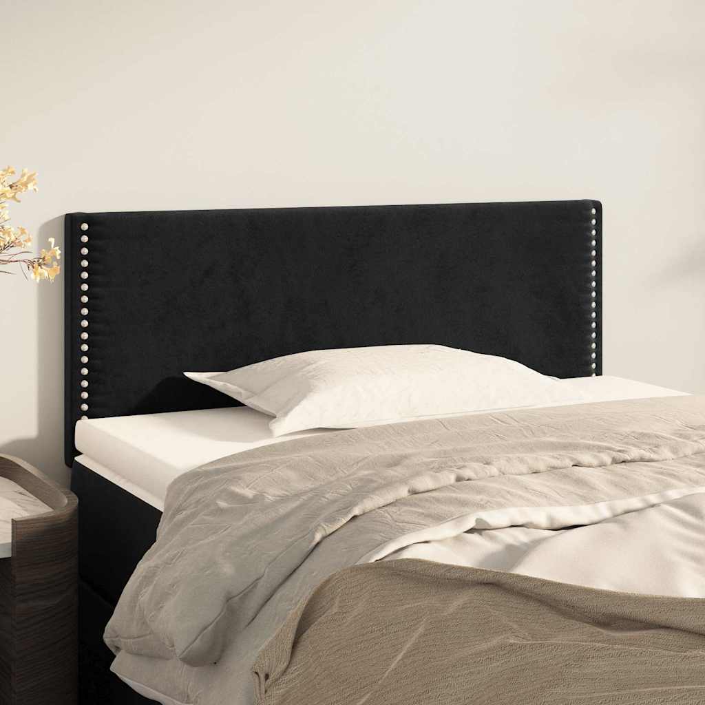 Headboard in Black 100 x 5 x 78 88 cm Velvet