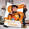 Personalized Custom Name Blanket - Lando Norris Print Design,Blanket for Sofa,Bed,Travel,Camping - Soft and Warm, Great Gift