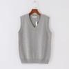 Solid Knitted Sweater Vest Women Fashion V-neck Office Lady Knitwears Autumn And Winter Sleeveless Women Vests Sweaters 29875