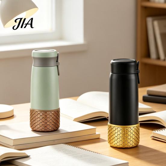 Ice Cup Base Protector Silicone Boot, Fish Scale Pattern Decor, Soft Elastic Water Bottle Protective Sleeve, Anti-Slip Bottom Cover for Sports Bottles