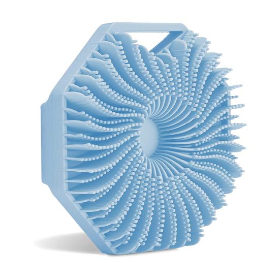 Щетка для душа Многоугольная мягкая кожа Отшелушивающий массаж головы Портативная эргономичная ручка Антисептическая щетка для тела Щетка для ванны и душа Скруббер