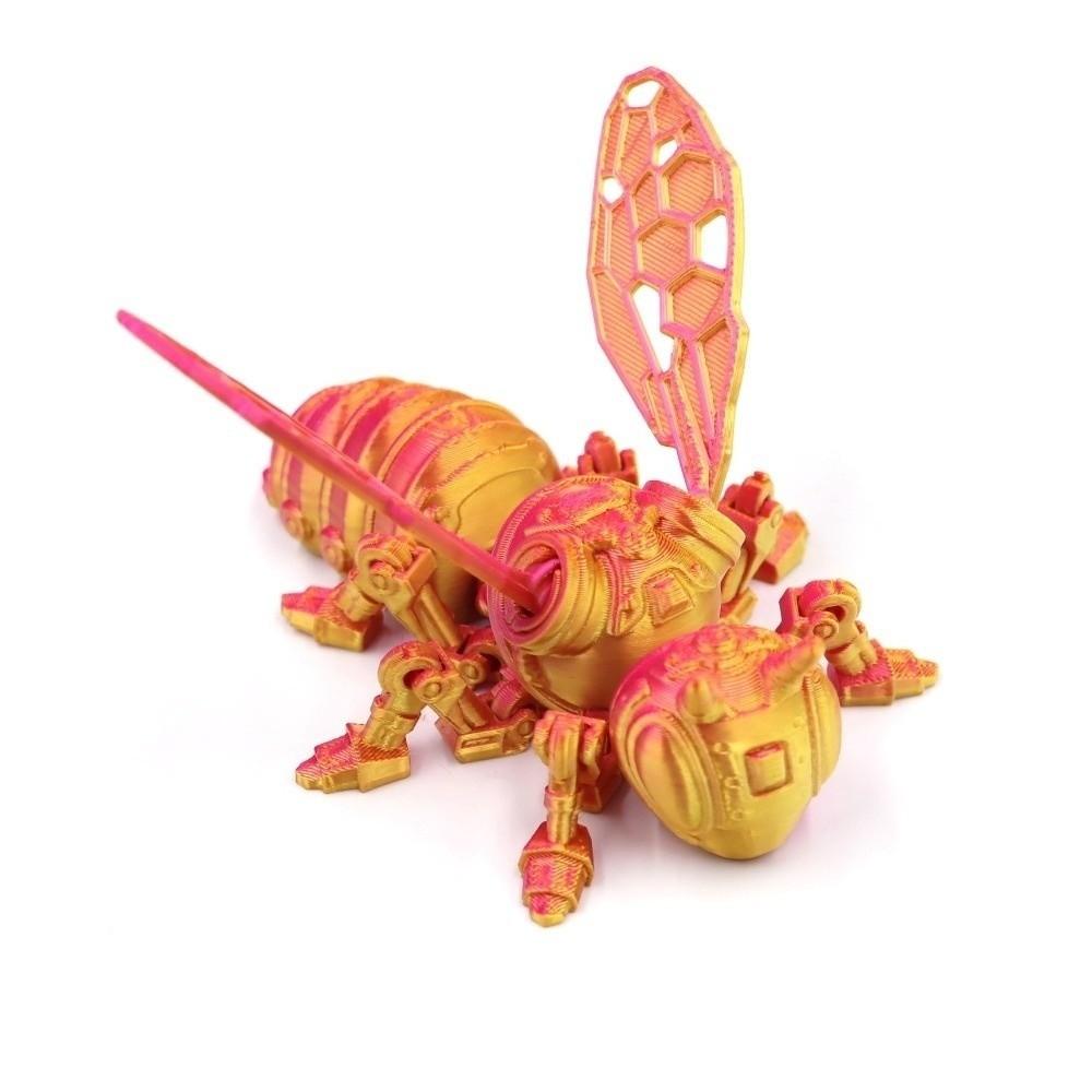 Movable Joint Mechanical Bee Toy Wing Joints Movable Joint Insect Toy Home Decorations