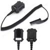 U94X PTT Headphone Adapter Headset PTT Adapter Push To Talk Button Connector Cable for Motorola Xir 8268 P8660 DP4401 GP328D