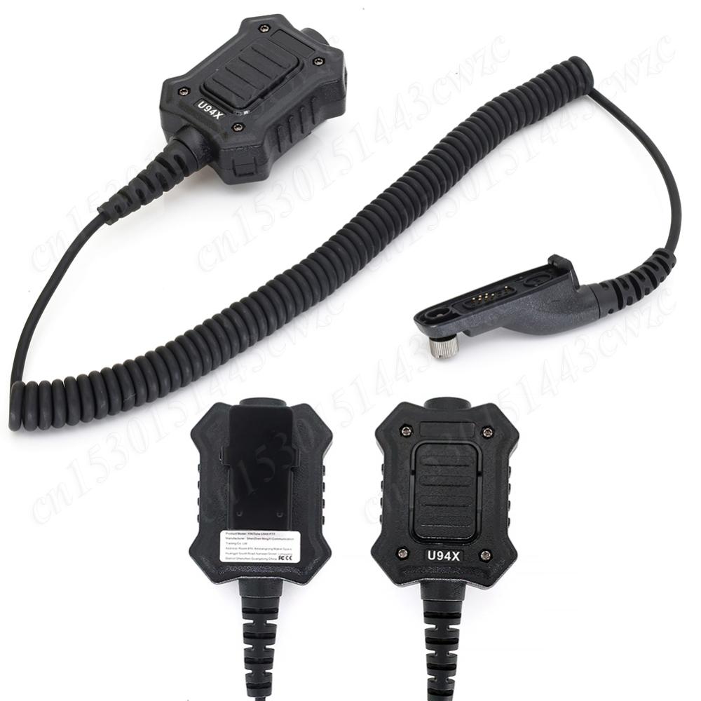 U94X PTT Headphone Adapter Headset PTT Adapter Push To Talk Button Connector Cable for Motorola Xir 8268 P8660 DP4401 GP328D