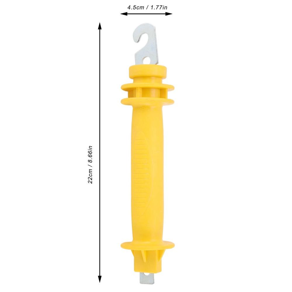 Yellow Electric Fence Handle PE Insulated Fence Grip Durable Gate Grip Bar Livestock Fence