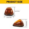 5X LED Amber Marker Roof Cab Lights Kit For 99-16 Ford F250 F350 F450 Super Duty