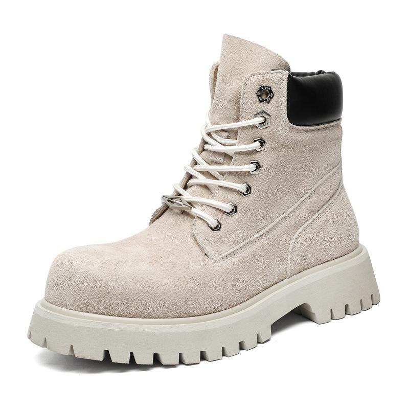 Большеголовые уличные высокие ботинки-дезерты, модные ботинки Мартина, мужские ботинки на высокой толстой подошве, рабочие ботинки, ботинки-локомотивы 66681-J