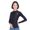 Футболка с высоким воротом и длинным рукавом, черная, 2 л [YONEX], женская футболка (007)