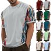 Летняя мужская популярная футболка с круглым вырезом и коротким рукавом с принтом