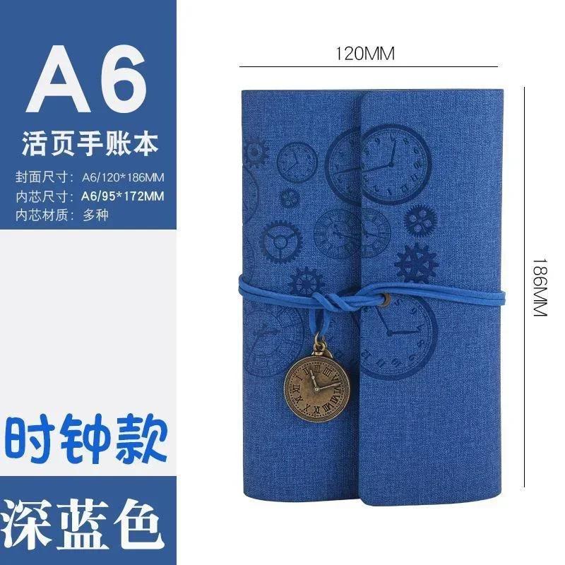 Vintage A6 Retro PU Leather Notebook Diary Notepad Planner Business Executive Writing Pads for Office School Stationery Supplies