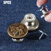 10pcs Nailless Jeans Buttons Removable Pants Pins Durable Repair Kit