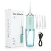 Oral Irrigator Portable Water Flosser, USB Rechargeable Water Jet Tooth Pick + 4 Jet Tip 3 Modes Waterproof Teeth Cleaner