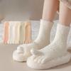 Female Autumn and Winter Add Velvet and Thick Warm Plush Home Sleep Floor Socks