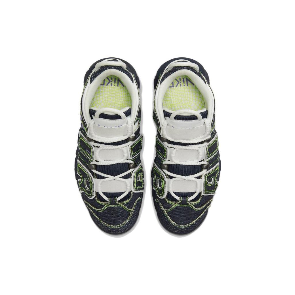 Serena Williams Design Crew x Nike Air More Uptempo Деним Женские Кроссовки Синий Темно-Обсидиан Саммит-Белый DX4219-400