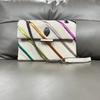 London Eagle Head Новая модная женская сумка Роскошная дизайнерская полосатая лоскутная цепочка на плечо Сумки через плечо из искусственной кожи