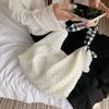 Корейская литературная холщовая сумка женская летняя большая сумка через плечо в горошек сумка через плечо с текстурой Niche