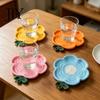 Handmade Cup Coaster Crochet Flower Coasters, Knitted Heat Resistant Mats Table Placemats, DIY Kit Decorative Doilies for Tabletop Protection,