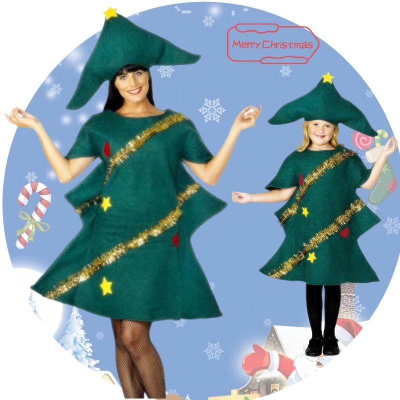 Костюм для ролевой игры «Рождественская елка» для детей, праздничный наряд для рождественских выступлений