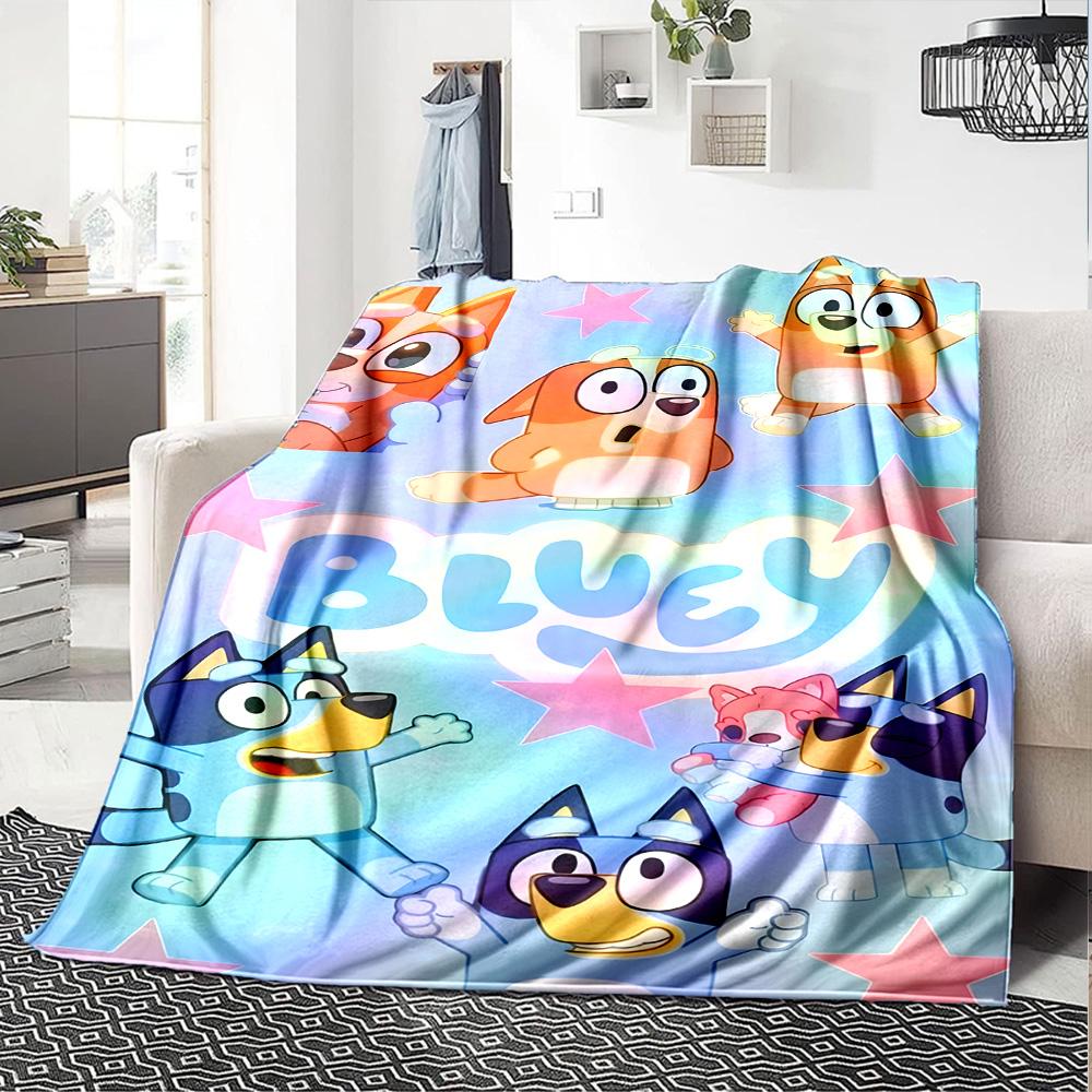 Bluey Blanket Ultra-Soft Great for Bed Office Chair Picnics for All Occasions Warmthful Decor Gift for Travel Home Birthdays