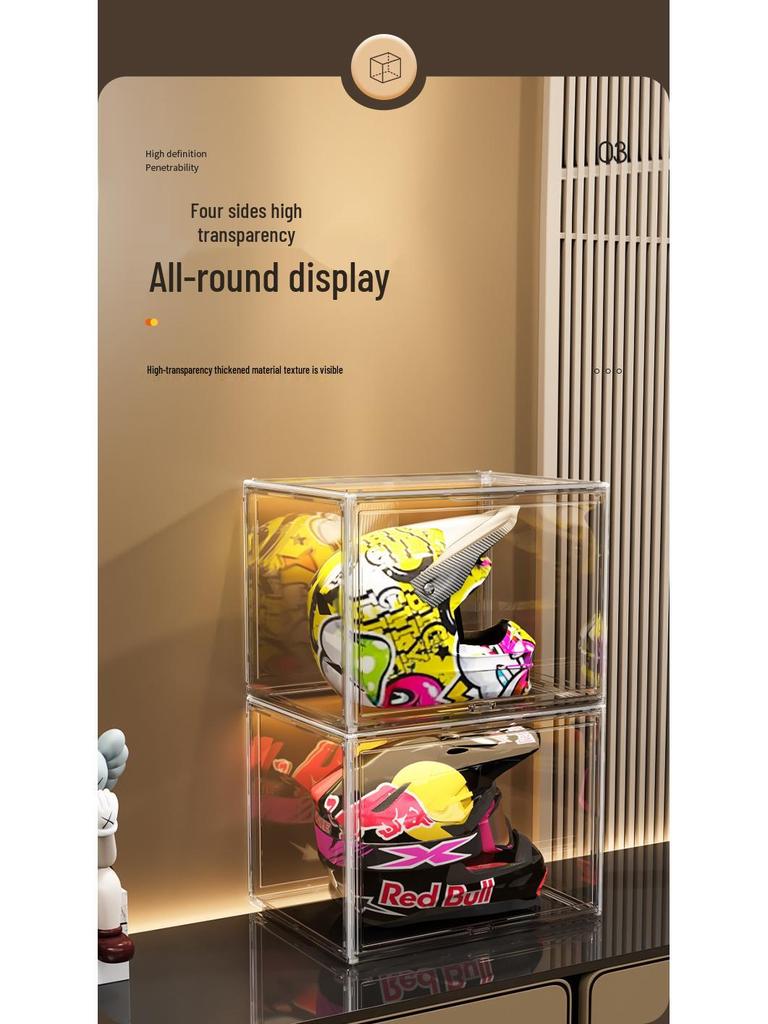 Motorcycle Helmet Storage Display Rack