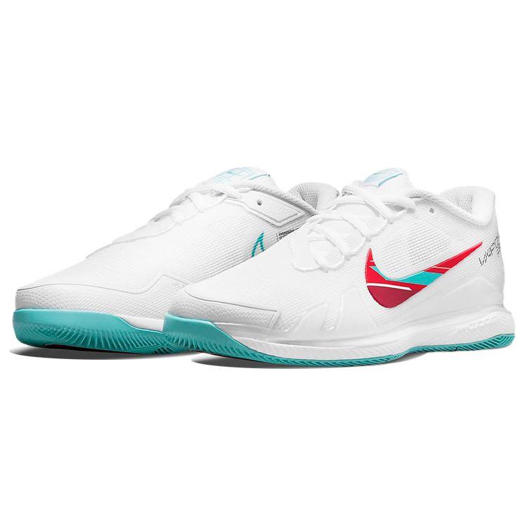 Nike Court Air Zoom Vapor Pro Белый Красный Хабанеро Вымытый Бирюзовый Женские Кроссовки Гранат CZ0222-136