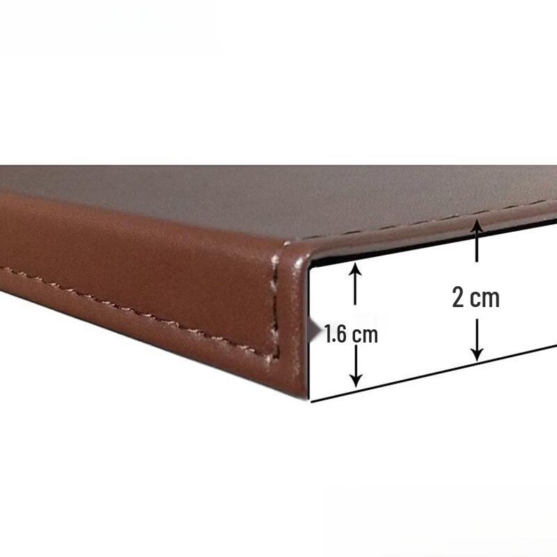 Handun Leather Desk Mat with Buckle Edge