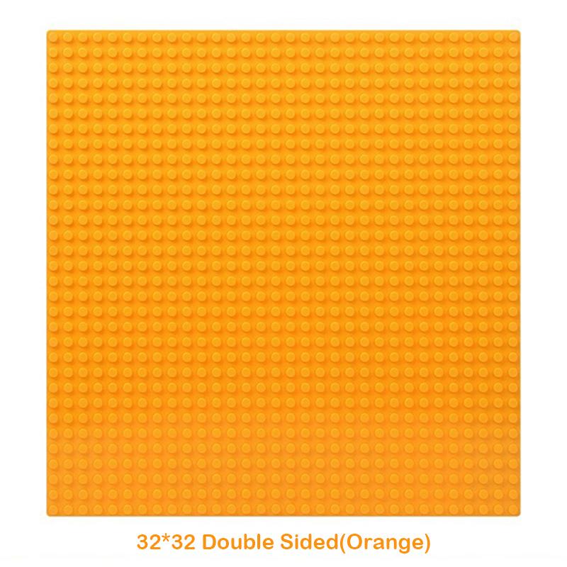 32x32 Dots Double Sided Baseplate for Building Brick 16x16 City Classic Block Plates DIY Plastic Small Block Assembly Part Toy
