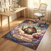 Sweet Treats Theme Soft Crystal Velvet Rug Custom Name & Text Print Non Slip Floor Rug for Bedroom Living Room