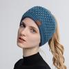 Модная женская вязаная повязка на голову, зимняя теплая эластичная шапка для головы, женские аксессуары для волос с широкими полями, флисовые повязки для волос