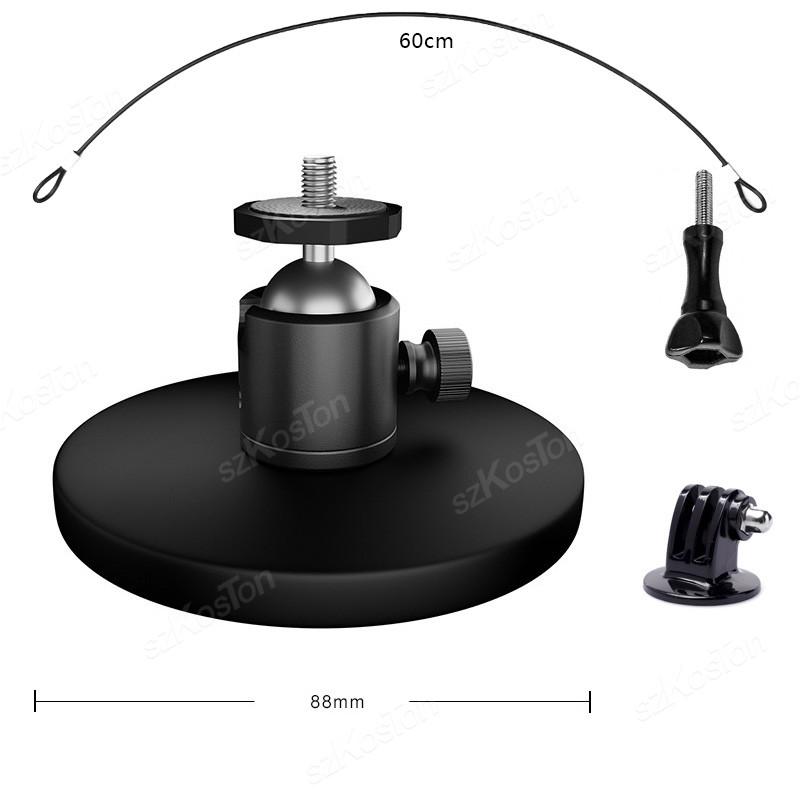 Metal Strong Magnetic Car Suction Cup Mount Camera Holder for GoPro 13 12 11 10 9 Insta360 X4 X3 GO 3S DJI OSMO Action 5 Camera