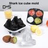 Форма для льда в форме акулы 3D силиконовые формы для льда в форме акулы новинка форма в форме акулы для коктейлей с виски вечеринка шоколадное приготовление