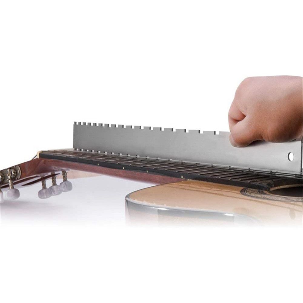 Аксессуары Прямая кромка Инструмент лютье Измерительная линейка с линейкой высоты струн Калибр грифа гитары
