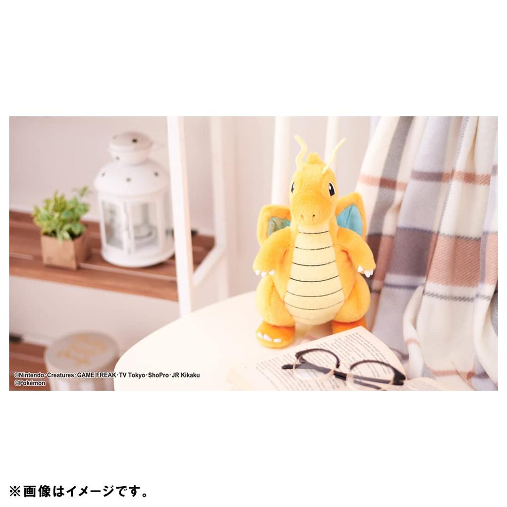 Takara Tomy Arts Pokemon I Choose You Plush Dragonite, approximately 27cm tall