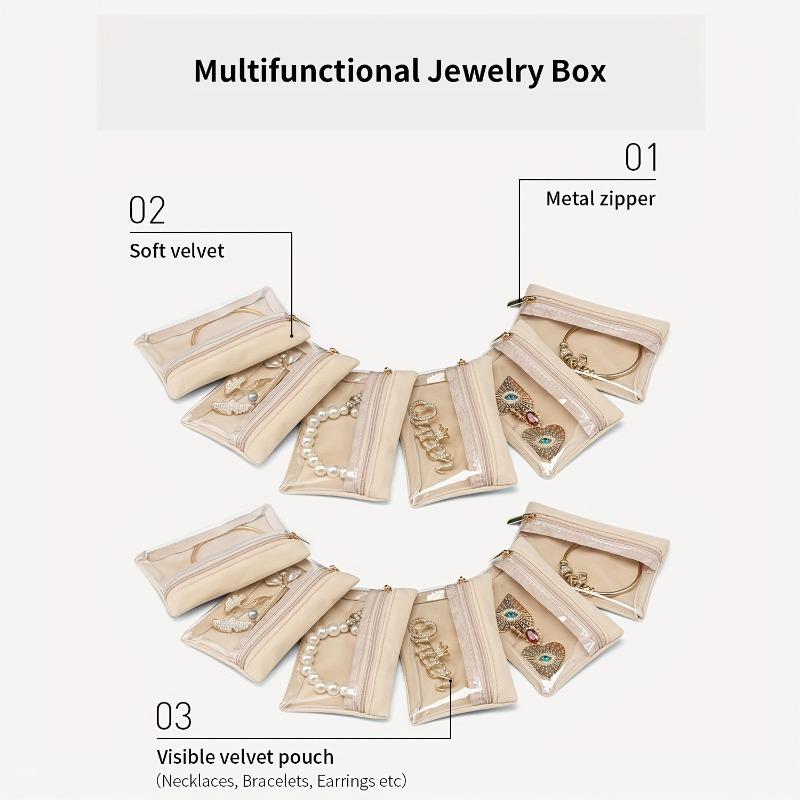 12 шт. Дорожная сумка для украшений - Женская сумка для хранения, Коробка для хранения