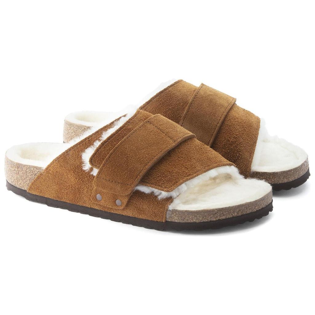 Birkenstock Мягкие удобные замшевые шлепанцы Мужские сандалии Коричневые 1023202