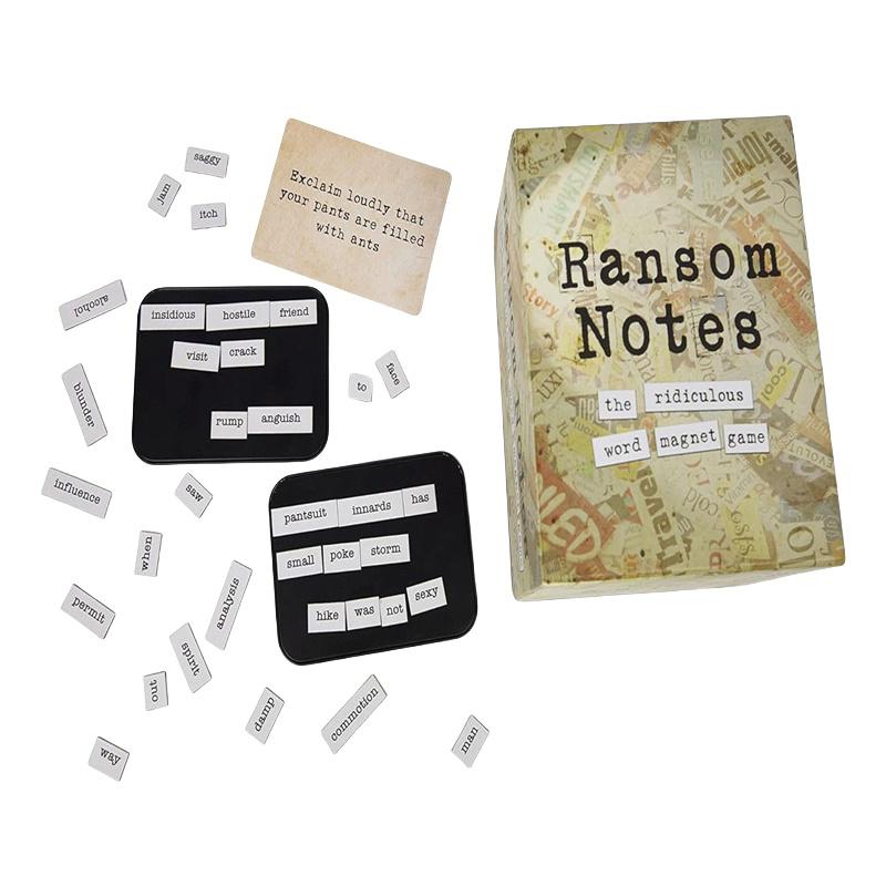 Записки о выкупе - невероятно веселая игра-магнит со словами для вечеринок для взрослых, 3+ игроков, записки о выкупе и карты первого дополнения