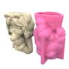 3 шт./набор Силиконовая форма 3D Милая девочка Форма для цветочного горшка DIY Изделия ручной работы Подставка для ручек Эпоксидная форма для домашнего декора