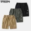 Укороченные брюки для мальчиков Летние брюки в корейском стиле Детские шорты с надписью Повседневные шорты для малышей