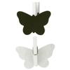MégaCréa DIY - Pinces ardoise papillon blanc 4,2 x 2 cm 6 pièces