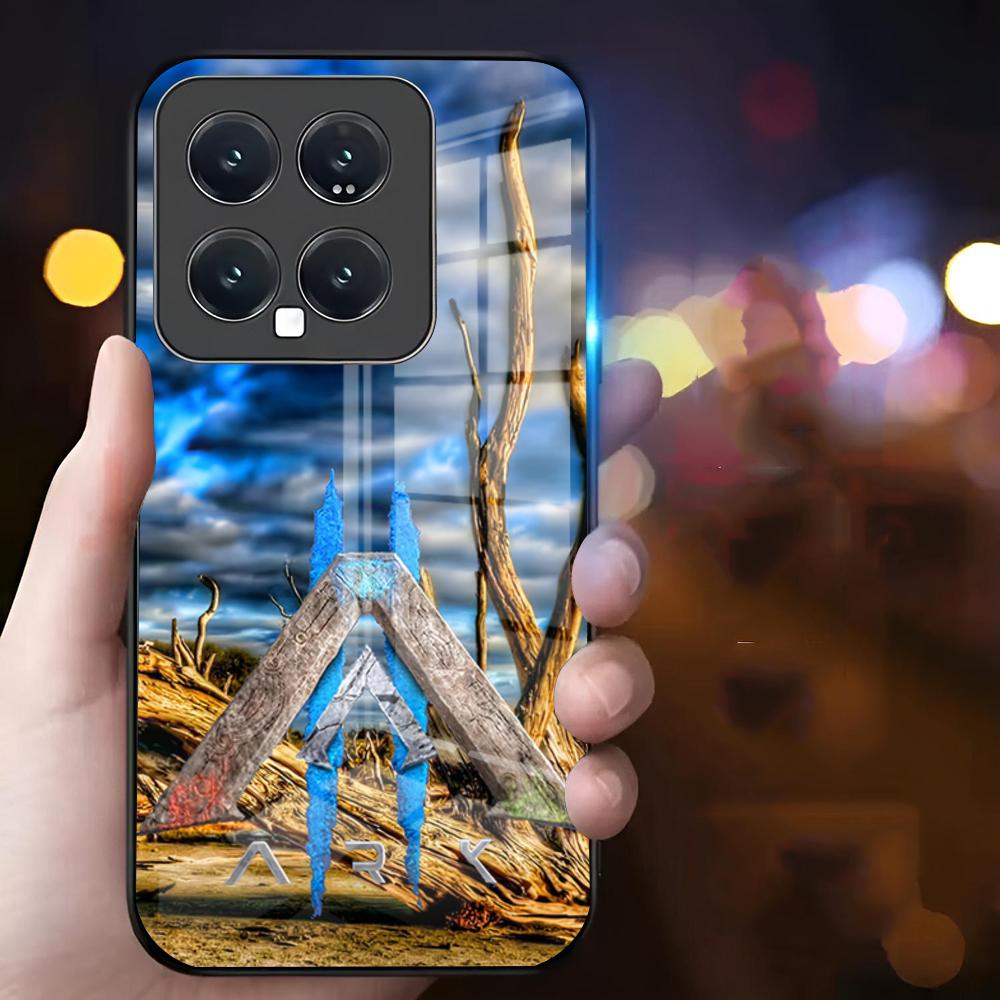 Чехол для телефона A-ARK Survival Evolved Подходит для Xiaomi 15 14 13 12 11 POCO REDMI NOTE Pro Стеклянный чехол для телефона Премиум Новый Популярный