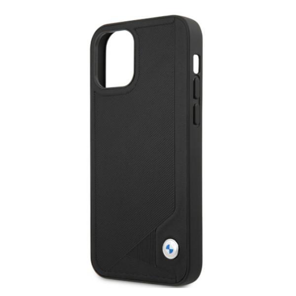 BMW BMHCP12LRCDPK iPhone 12 Pro Max case6.7" black/black hardcase Leather Deboss