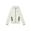 Embroidered Logo Zip-Up Hooded Jacket Men Jackets White FB7922-020
