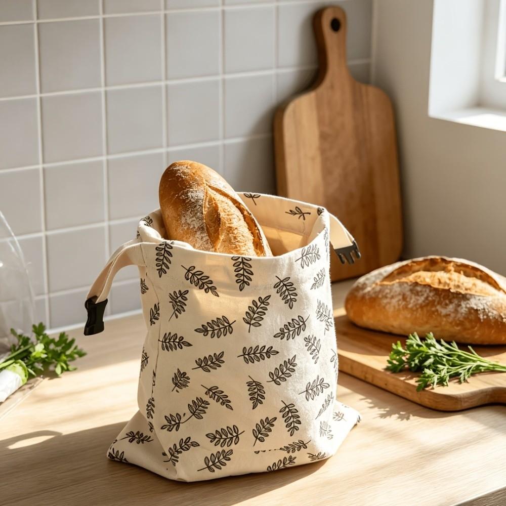 Reusable Beeswax Bread Bag Washable Sourdough Bread Storage Bag Freezer Safe Antibacterial Food Storage Bag Artisan Bread