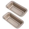 Rectangle Toast Loaf Pan Bread Cake Mold Carbon Steel Nonstick Loaf Pastry Baking MoldsGold