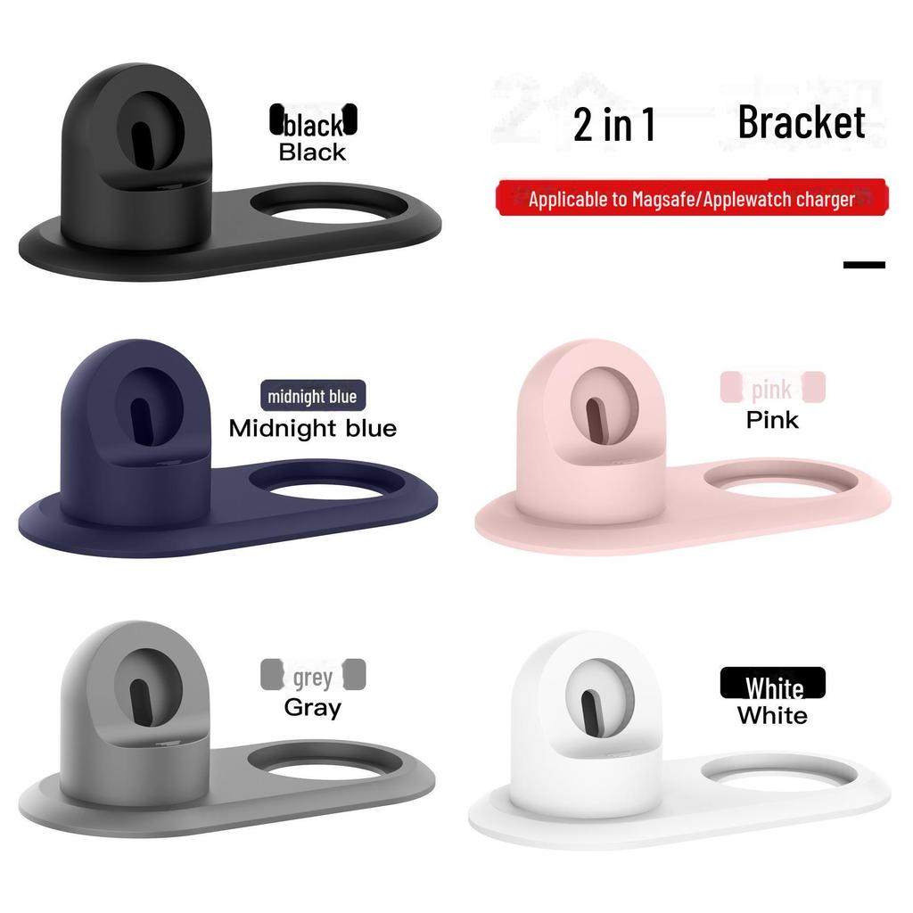Двойная подставка для зарядки MagSafe: Совместимо с Apple Watch и iPhone 12