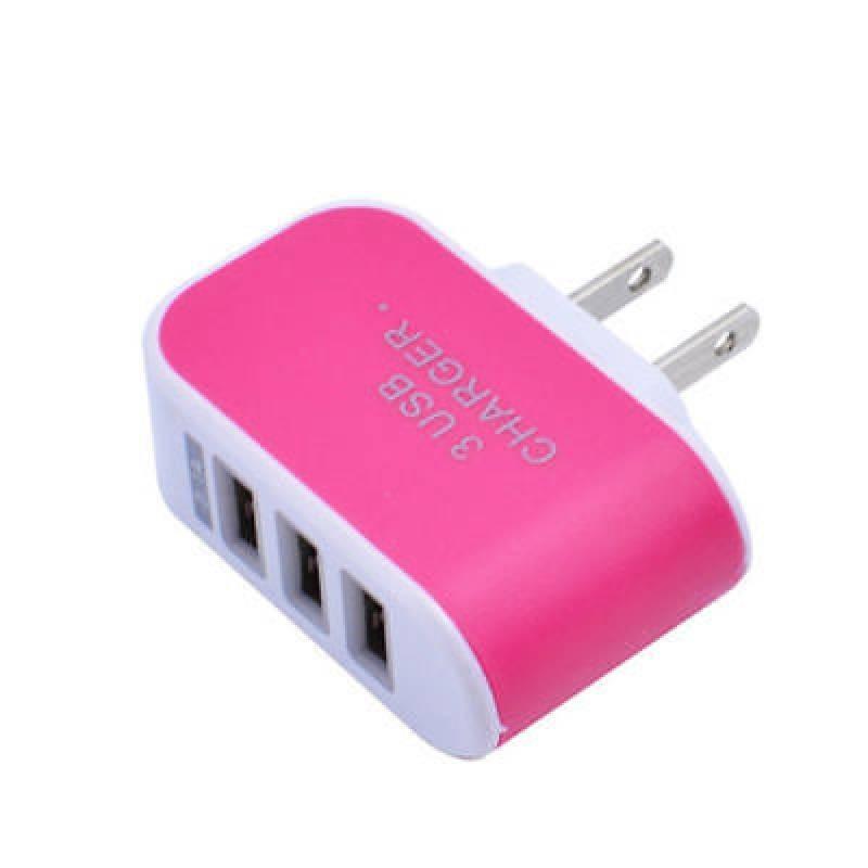 Универсальное зарядное устройство Candy с 3 USB и светодиодной подсветкой для устройств Apple, удобное для путешествий