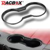 Interior Trim Molding Carbon Fiber Car Front Water Cup Holder Cover Trim For Ford Mustang 2015- Car Interior Accessories